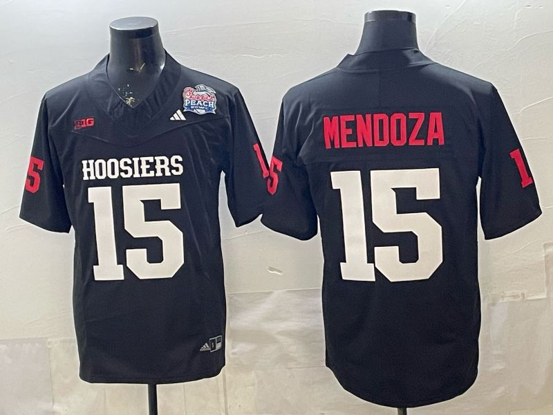 Men Ohio State Buckeyes #15 Mendoza Black 2026 NCAA Jersey 03